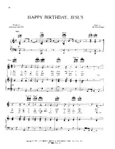 télécharger la partition d'accordéon Happy birthday Jesus (Chant de Noël) au format PDF
