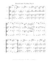 download the accordion score Wedding March / Mars de mariage (Parties : Violin I / Violin II / Viola / Violoncello) in PDF format