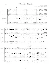 scarica la spartito per fisarmonica Wedding March (Arrangement : Thiago de Sá Oliveira) (Quartet Brass) (Parties Cuivres) in formato PDF