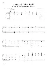 télécharger la partition d'accordéon I heard the bells on Christmas day (Chant de Noël) au format PDF