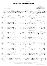 download the accordion score On veut un Madison in PDF format