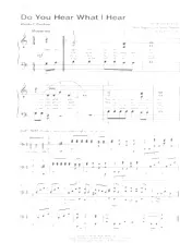 scarica la spartito per fisarmonica Do you hear what I hear (Arrangement : Tom Gerou) (Chant de Noël) in formato PDF