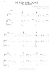 descargar la partitura para acordeón 99 red balloons (99 Luftballons) (Chant : Nena) en formato PDF