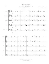 télécharger la partition d'accordéon Sarabande / From Suite XI HWV 437 / (Arrangement : Jean-François Noël) (Quintet String : Violin 1 + Violin 2 + Viola + Cello + Double Bass) au format PDF