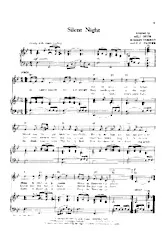 télécharger la partition d'accordéon Silent night (Arrangement : Milt Okum, Robert Corman & C C Carter) (Chant : Harry Belafonte) (Chant de Noël) au format PDF