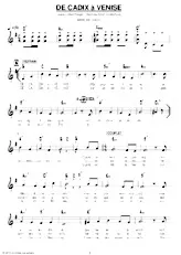 descargar la partitura para acordeón De Cadix à Venise (Marche Disco Chantée) en formato PDF