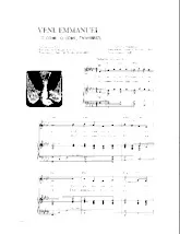 scarica la spartito per fisarmonica O come O come Emmanuel (Veni, Emmanuel) (Arrangement : Walter Ehret & George K Evans) (Chant de Noël) in formato PDF