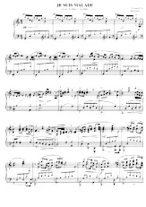 télécharger la partition d'accordéon Je suis malade (Chant : Lara Fabian / Dalida) (Arranged by : Mercuzio) (Piano) au format PDF