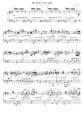 scarica la spartito per fisarmonica Je suis malade (Chant : Lara Fabian / Dalida) (Arranged by : Mercuzio) (Piano) in formato PDF