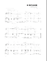 scarica la spartito per fisarmonica O Bethlehem (Oi Bethlehem) (Arrangement : Walter Ehret & George K Evans) (Chant de Noël) in formato PDF