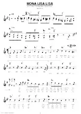 descargar la partitura para acordeón Mona Lisa Lisa (Bachata) en formato PDF