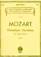 scarica la spartito per fisarmonica Wolfgang Amadeus Mozart : Nineteen Sonatas For The Piano in formato PDF