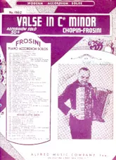 scarica la spartito per fisarmonica Valse in C# Minor (Arrangement : Pietro Frosini) (Accordéon) in formato PDF