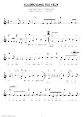 download the accordion score Boléro dans tes yeux in PDF format