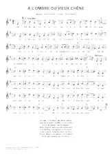 descargar la partitura para acordeón A l'ombre du vieux chêne en formato PDF