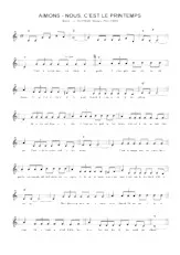 download the accordion score Aimons-nous c'est le printemps in PDF format