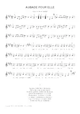 scarica la spartito per fisarmonica Aubade pour Elle (Valse) in formato PDF