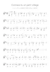 download the accordion score Connais-tu un petit village (Valse) in PDF format