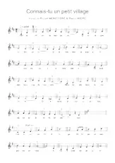 descargar la partitura para acordeón Connais-tu un petit village (Valse) en formato PDF