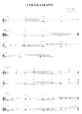 scarica la spartito per fisarmonica Color Gitano (Arrangement : Toufi) in formato PDF