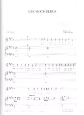 download the accordion score Les mots bleus (Slow) in PDF format