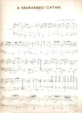 scarica la spartito per fisarmonica A Marambio Catan (Tango) (Piano) in formato PDF