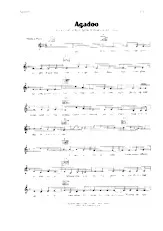 télécharger la partition d'accordéon Agadoo (Agadou) (Chant : Black Lace / Patrick Zabé) (Tamouré Calypso) au format PDF