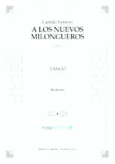 télécharger la partition d'accordéon A los nuevos milongueros (Bandonéon) (Tango) au format PDF