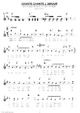 download the accordion score Chante chante l'amour (Marche Disco Chantée) in PDF format