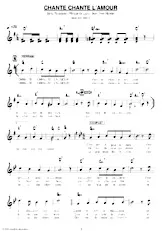 descargar la partitura para acordeón Chante chante l'amour (Marche Disco Chantée) en formato PDF