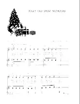 télécharger la partition d'accordéon Jolly old Saint Nicholas (Arrangement : Walter Ehret & George K Evans) (Chant de Noël) au format PDF