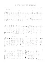 télécharger la partition d'accordéon O little town of Bethlehem (Arrangement : Walter Ehret & George K Evans) (Chant de Noël) au format PDF