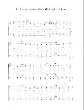 télécharger la partition d'accordéon It came upon the Midnight clear (Arrangement : Walter Ehret & George K Evans) (Chant de Noël) au format PDF