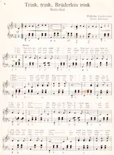 download the accordion score Trink, trink, Brüderlein trink (Walzerlied) in PDF format