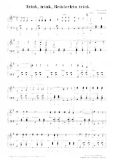 télécharger la partition d'accordéon Trink, trink, Brüderlein trink (Arrangement : Jürgen Schmieder) (Walzerlied) au format PDF