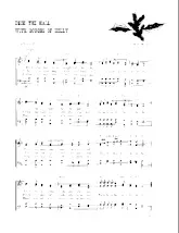 scarica la spartito per fisarmonica Deck the Hall with boughs of Holly (Arrangement : Walter Ehret & George K Evans) (Chant de Noël) in formato PDF