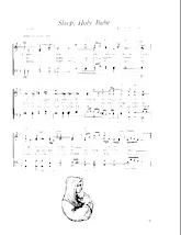 télécharger la partition d'accordéon Sleep, Holy Babe (Arrangement : Walter Ehret & George K Evans) (Chant de Noël) au format PDF