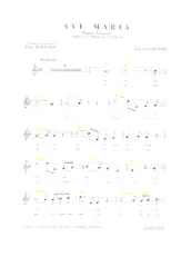 télécharger la partition d'accordéon Ave Maria (Mélodie Religieuse adaptée au 1er Prélude de Jean-Sébastien Bach) au format PDF