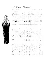 scarica la spartito per fisarmonica A Virgin unspotted (Arrangement : Walter Ehret & George K Evans) (Chant de Noël) in formato PDF