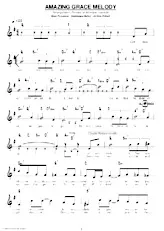 descargar la partitura para acordeón Amazing grace mélody en formato PDF