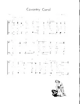 scarica la spartito per fisarmonica Coventry carol (Arrangement : Walter Ehret & George K Evans) (Chant de Noël) in formato PDF
