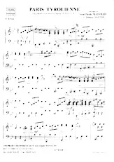 scarica la spartito per fisarmonica Paris Tyrolienne (Valse) in formato PDF