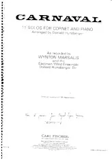 download the accordion score Carnaval : 11 Solos For Cornet And Piano (Arranged by : Donald Hunsberger) (As Recorded by : Wynton Marsalis and the Eastman Wind Ensemble Donald Hunsberger Dir) in PDF format