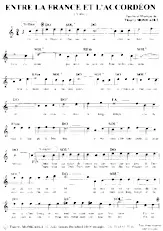 descargar la partitura para acordeón Entre la France et l'accordéon (Valse) en formato PDF