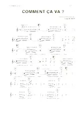 descargar la partitura para acordeón Comment ça va en formato PDF