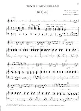 download the accordion score Winter Wonderland (Arrangement : Arturo Himmer) (Chant de Noël) in PDF format