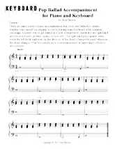 scarica la spartito per fisarmonica Pop Ballad Accompaniment for Piano and Keyboard in formato PDF