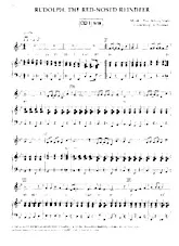 scarica la spartito per fisarmonica Rudolph, the red-nosed reindeer (Arrangement : Arturo Himmer) (Chant de Noël) in formato PDF