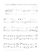 télécharger la partition d'accordéon While shepherds watched their flocks by night (Arrangement : Fred Bock) (Chant de Noël) au format PDF