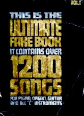 descargar la partitura para acordeón This is the ultimate fake book it contains over 1200 songs (Volume 1) en formato PDF